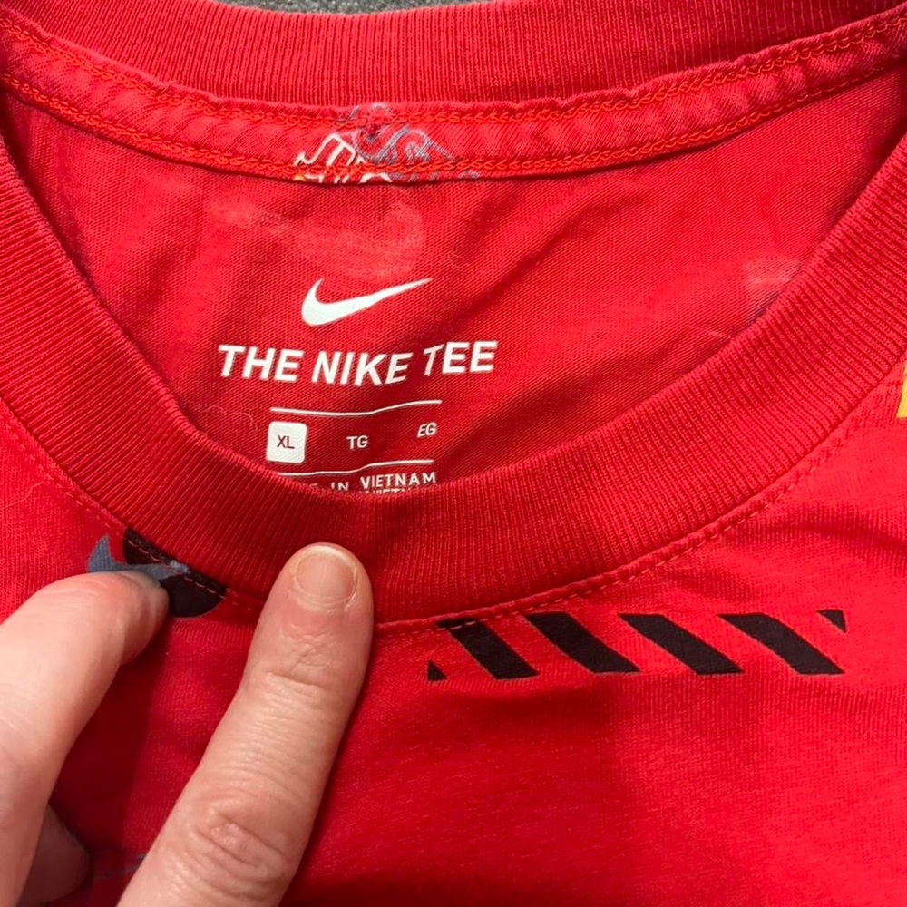 Nike Red Short Sleeve Tee